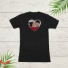 Reversible T-Shirt Heart Flip Sequin Love Anniversary Tee