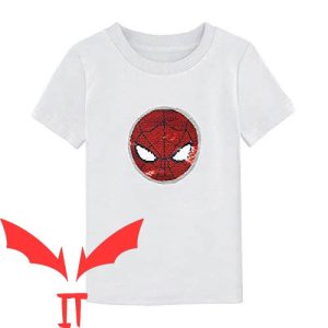 Reversible T-Shirt Spider Man Reversible Sequin Patch Tee