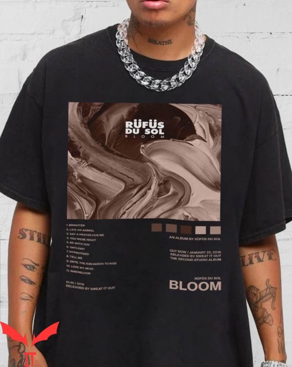 Rufus Du Sol T-Shirt Bloom Album Tracklist Vintage Retro