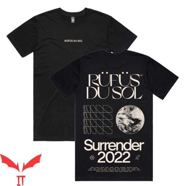 Rufus Du Sol T-Shirt Surrender 2022 Musical Band Album Tee
