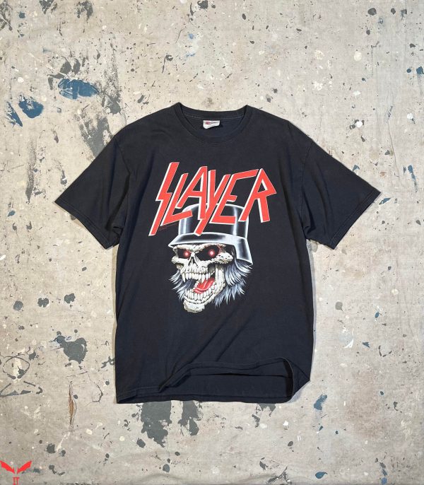 Slayer Vintage T-Shirt Slayer Hanes Heavy Weight T-Shirt