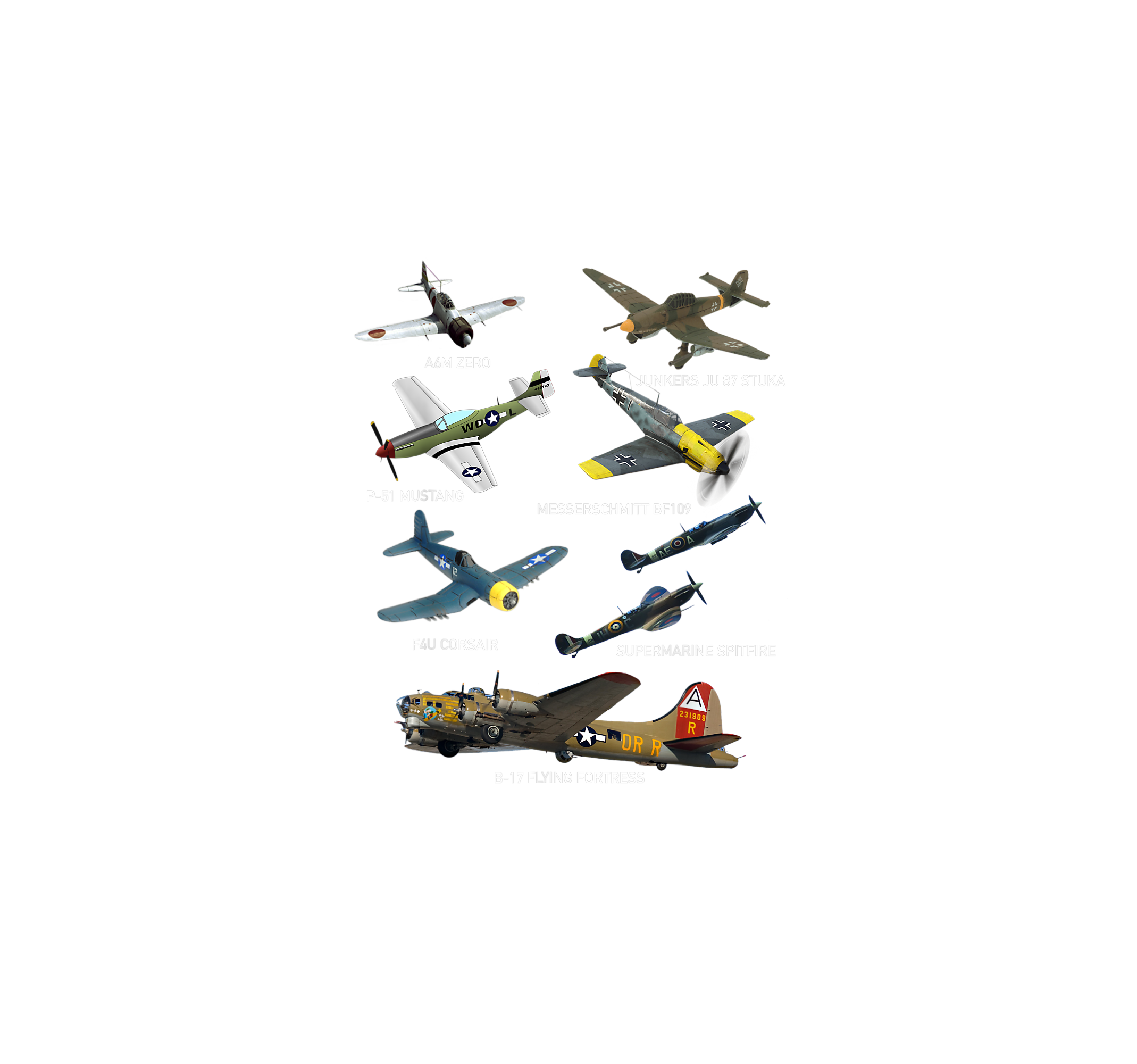 Spitfire T Shirt WW2 Planes Warbirds P51 Messerschmitt T Shirt Spitfire T Shirt WW2 Planes Warbirds P51 Messerschmitt T Shirt