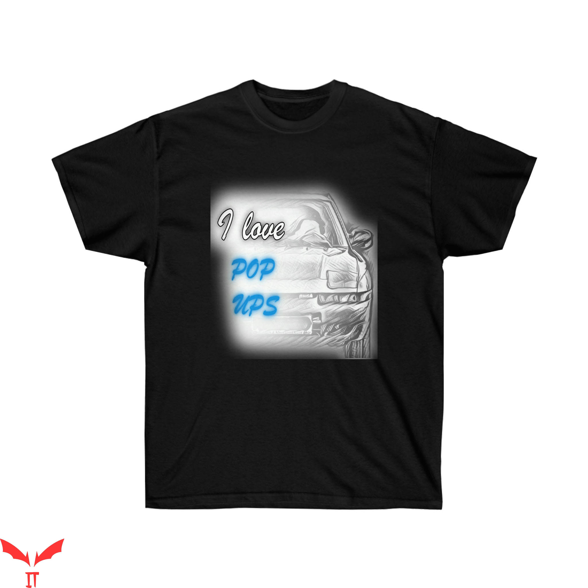 Ups T-Shirt I Love Pop Ups Funny Delivery Service Logo Tee