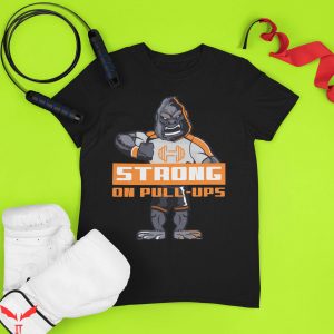 Ups T-Shirt Workout Training Gorilla Strong On Pull-Ups