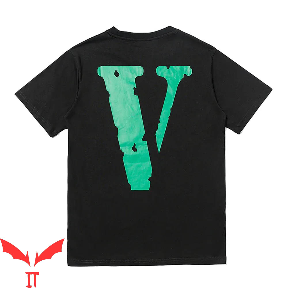 Vlone Green T-Shirt Classic Hip Hop V Letter Causual Tee