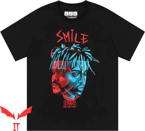 Vlone Juice Wrld T-Shirt 999 Smile Rap Album Merch Art Tee