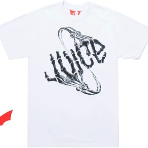 Vlone Juice Wrld T-Shirt Bones Hip Hop Rap Album Tee