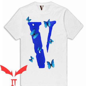 Vlone Juice Wrld T-Shirt Butterfly Big V Rap Album Tee