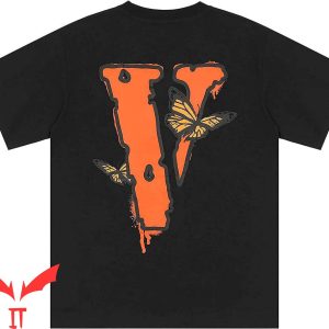 Vlone Juice Wrld T-Shirt Butterfly Big V Trendy Rap Album
