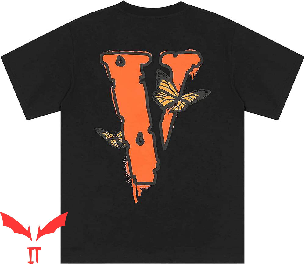 Vlone Juice Wrld T-Shirt Butterfly Big V Trendy Rap Album Vlone Juice Wrld T-Shirt Butterfly Big V Trendy Rap Album