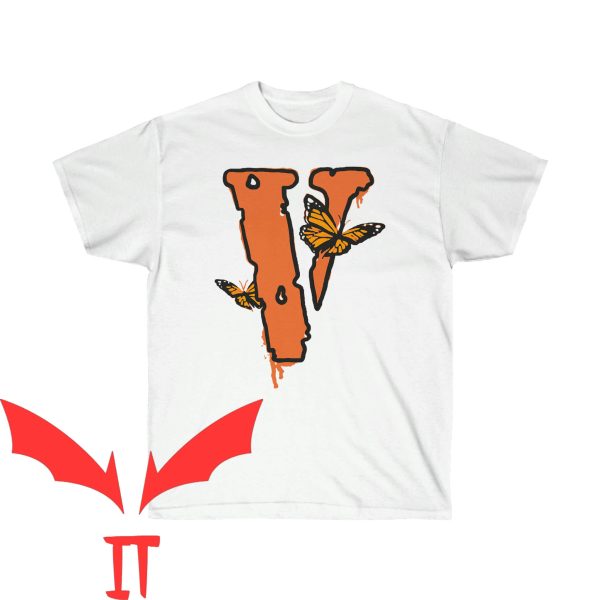 Vlone Juice Wrld T-Shirt Butterfly Rapper Album Merch Tee