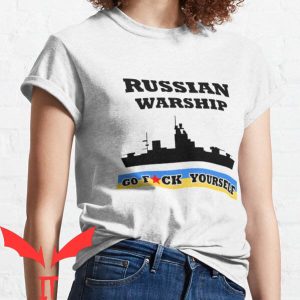 Russian Warship Go F Yourself T-shirt Anti Military Ship