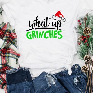 Whats Up Grinches T-Shirt Grinch Hand Christmas Quarantine