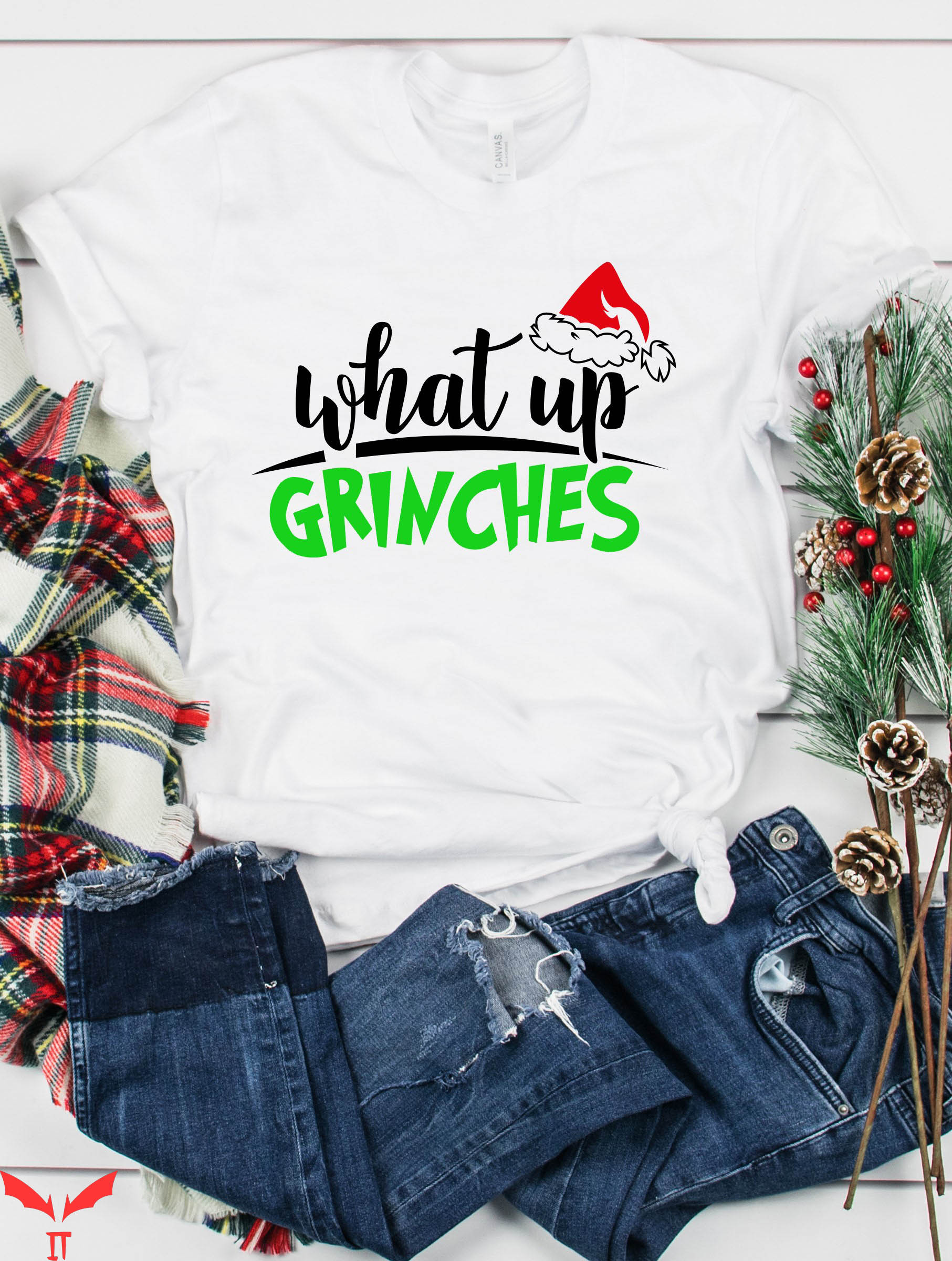 Whats Up Grinches T-Shirt Grinch Hand Christmas Quarantine Whats Up Grinches T-Shirt Grinch Hand Christmas Quarantine