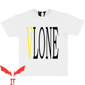 Yellow Vlone T-Shirt Classic Hip Hop VLone Letter Tee