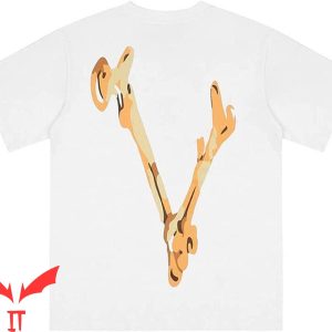 Yellow Vlone T Shirt V Letter Hip Hop Skull Trendy Tee 1