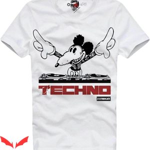 Mickey Rat T-shirt DJ Mickey Techno Club Festival Burning