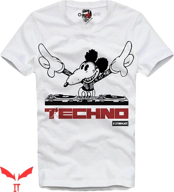 Mickey Rat T-shirt DJ Mickey Techno Club Festival Burning