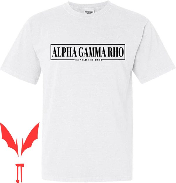 Alpha Gamma Delta T-Shirt Rho Comfort Colors Fraternal Block