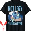 Android 18 T-Shirt Disney Lilo Stitch Not Lazy Energy Saving