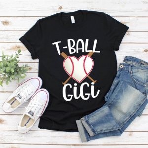 Ball In T-Shirt Gigi Baseball Cute Game Trendy Sporty Tee