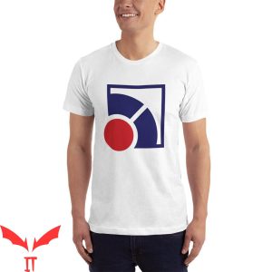 Ball In T-Shirt Red And Blue Abstract Ball Trendy Sporty