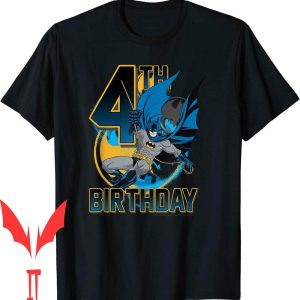Batman Birthday T-Shirt DC Comics Bat Swing Action Poster