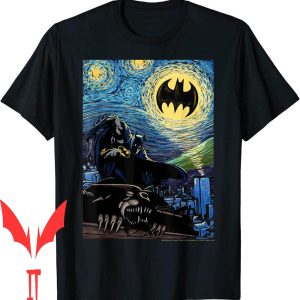 Batman Eagles T-Shirt DC Comics Starry Night Style Painting