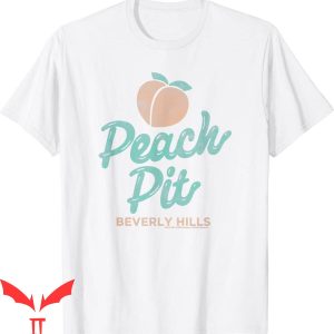 Beverly Hills T-Shirt Peach Pit Logo Trendy Travel Tee