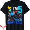 Blaze And The Monster Machines Birthday T-Shirt Racing 5th