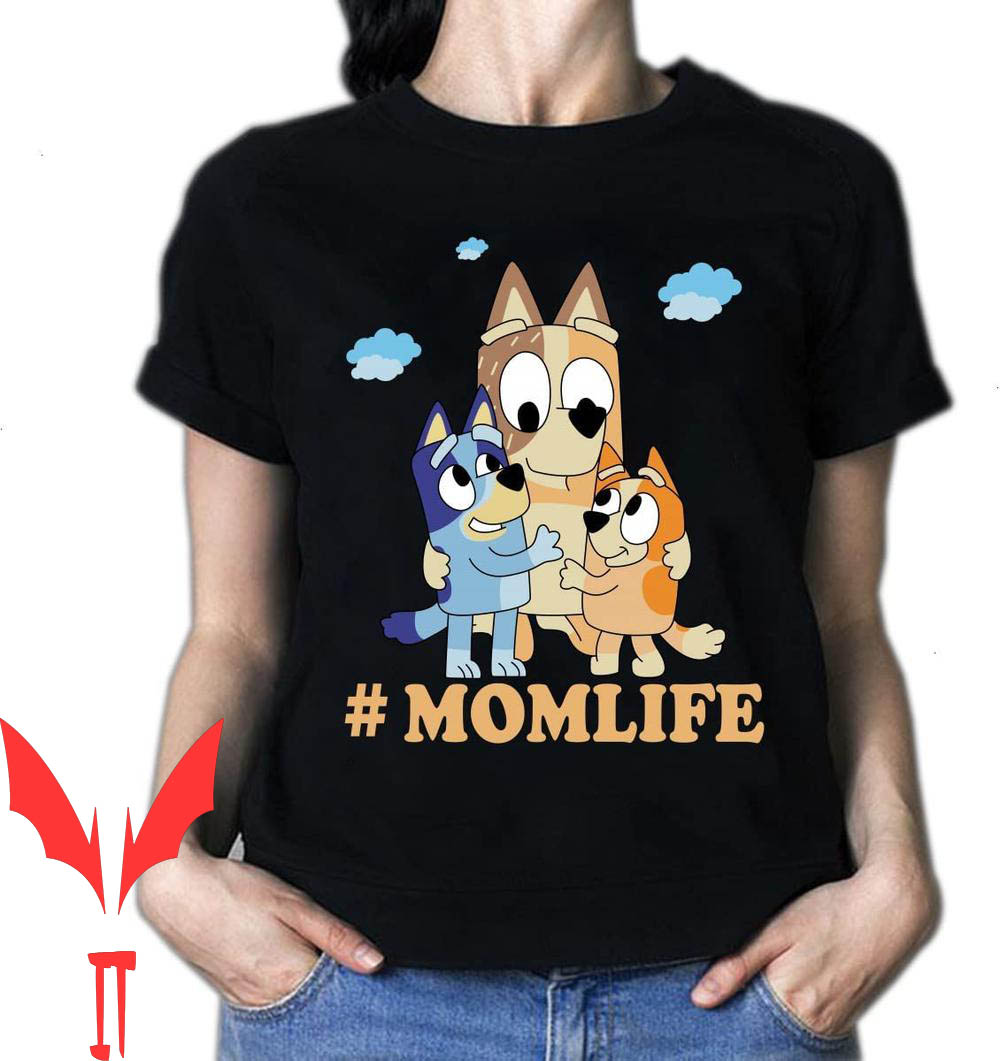 Bluey Mom T-Shirt For Multicoloured Option Gift Bluey Mom T-Shirt For Multicoloured Option Gift