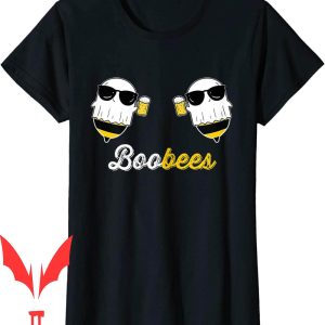 Boo Bees T-Shirt Halloween Costume Cute Ghost Drinking Beer
