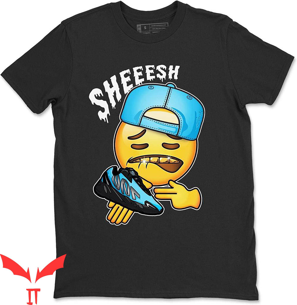 Bright Cyan T-Shirt Sheesh 700 Bright Cyan Sneaker Matching