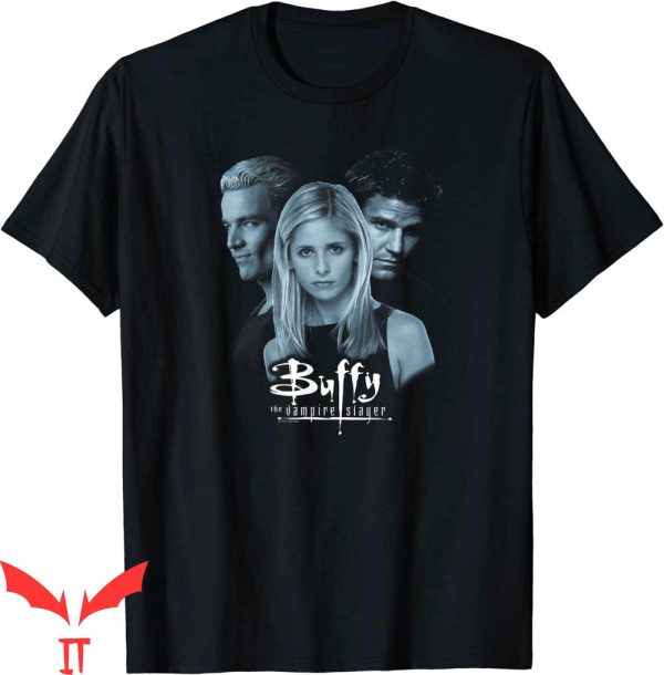 Buffy Slayer T-Shirt Buffy Spike And Angel Photo Tee