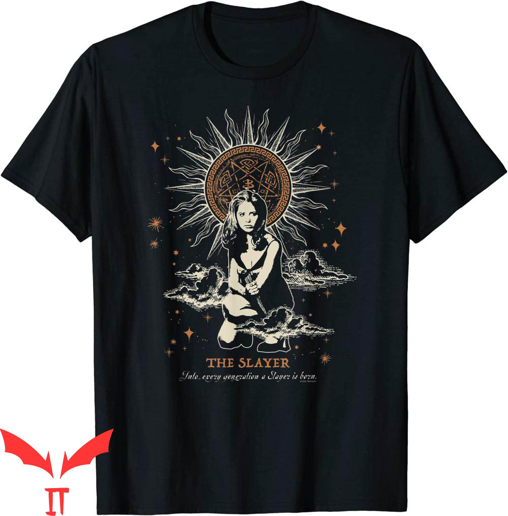 Buffy Slayer T-Shirt The Slayer Vintage Tarot 90s Tee Buffy Slayer T-Shirt The Slayer Vintage Tarot 90s Tee