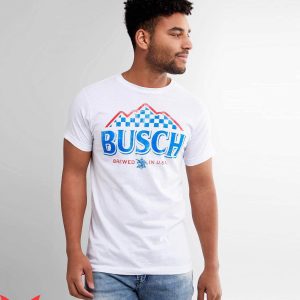 Busch Apple T-shirt Busch Racing American Beer Lover Cheer