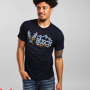 Busch Apple T-shirt Busch American Beer Lover Cheer