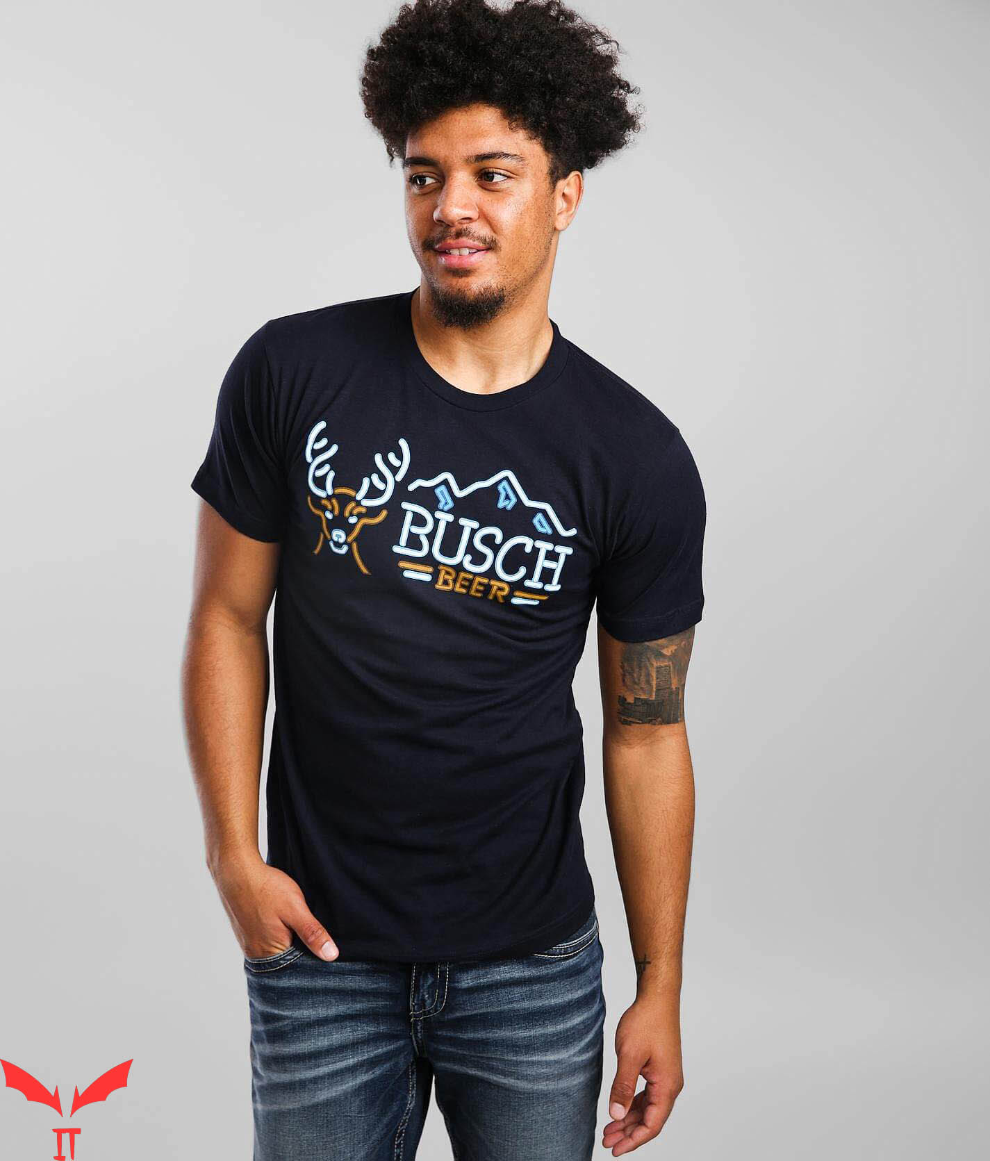 Busch Apple T-shirt Busch American Beer Lover Cheer Busch Apple T-shirt Busch American Beer Lover Cheer