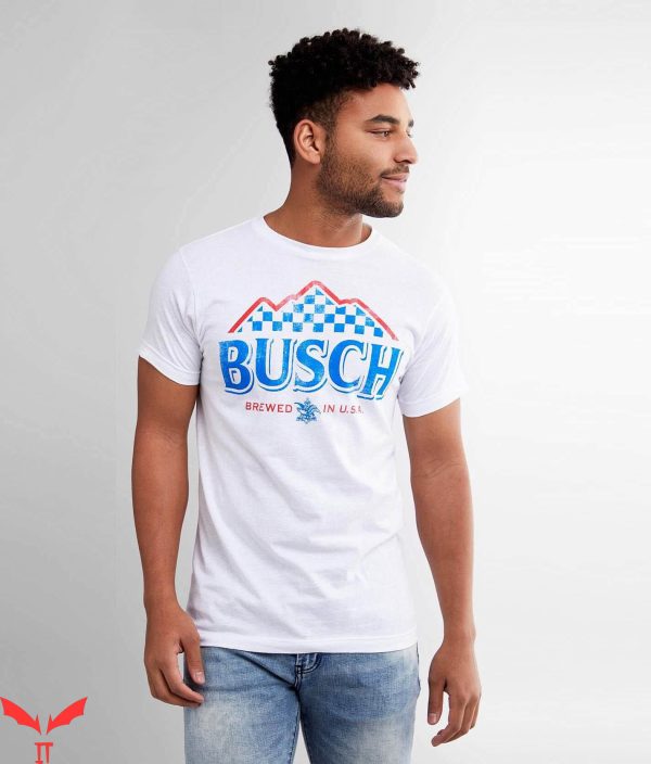 Busch Apple T-shirt Busch Racing American Beer Lover Cheer