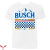 Busch Apple T-shirt American Beer Lover Cheer Busch Racing