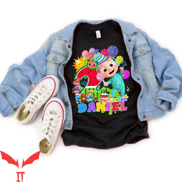 Cocomelon Birthday T-Shirt Bday Boy Gift YouTube Channel