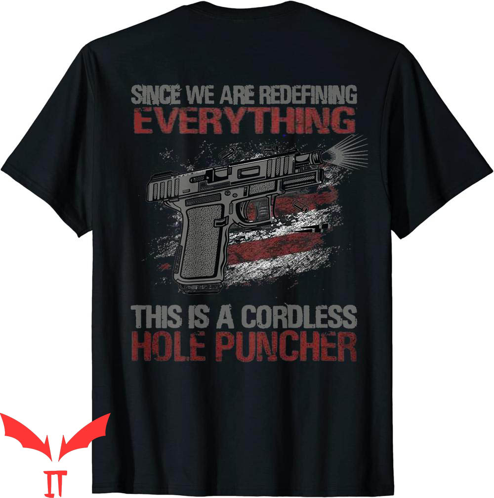 Cordless Hole Puncher T-Shirt Vintage This Is A On Back Cordless Hole Puncher T-Shirt Vintage This Is A On Back