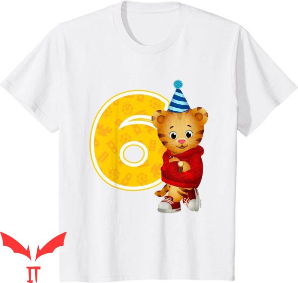 Daniel Tiger Birthday T-Shirt My 6th Birthday Funny