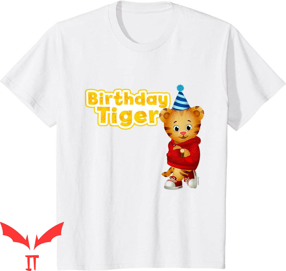 Daniel Tiger Birthday T-Shirt Tiger's Neighborhood Birthday