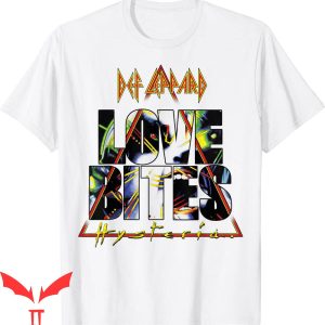 Def Leppard Love Bites T-Shirt Hysteria Band Concert Music