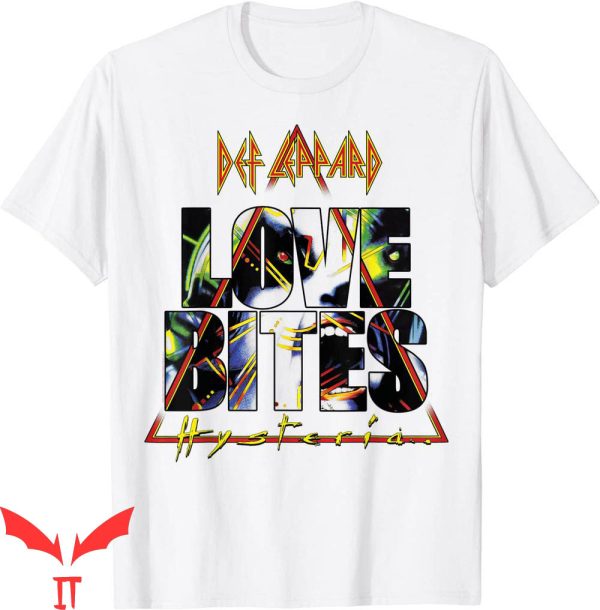 Def Leppard Love Bites T-Shirt Hysteria Band Concert Music
