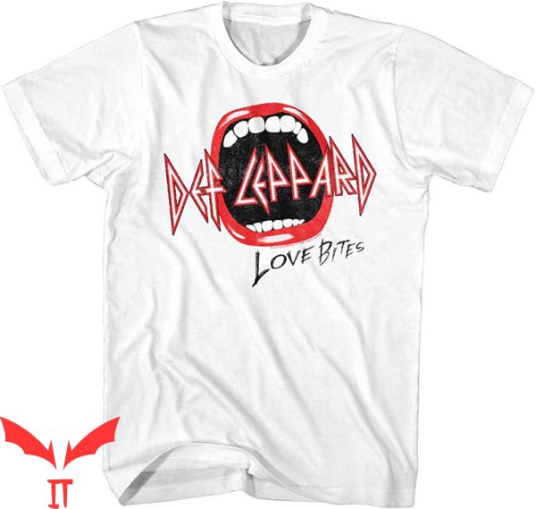 Def Leppard Love Bites T-Shirt Rock Band Vintage Distressed