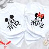 Disney Mr And Mrs T-Shirt Couples Wife And Husband Tee