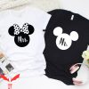 Disney Mr And Mrs T-Shirt Minnie And Mickey Mouse Matching