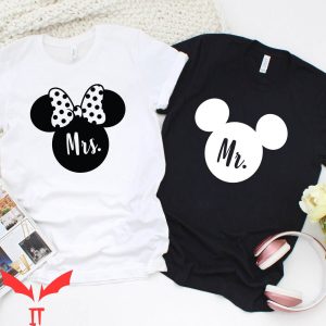 Disney Mr And Mrs T-Shirt Minnie And Mickey Mouse Matching